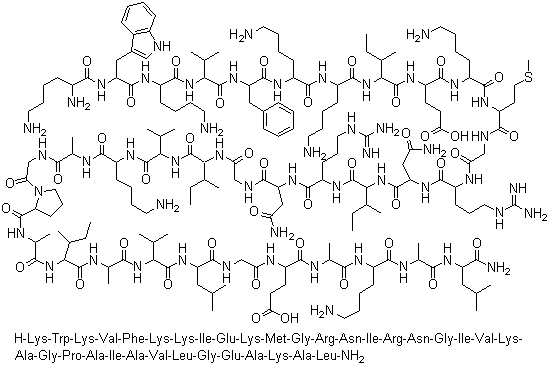 structure of CAS# 80451-05-4, Cecropin B
