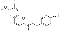 structure of CAS# 80510-09-4, cis-N-Feruloyltyramine