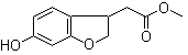 structure of CAS# 805250-17-3, (6-Hydroxy-2,3-dihydrobenzofuran-3-yl)acetic acid methyl ester