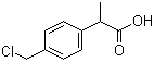 2-(4'-氯甲基苯基)丙酸分子结构 (CAS 80530-55-8)