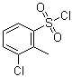 structure of CAS# 80563-86-6, 3-Chloro-2-methylbenzenesulfonyl chloride
