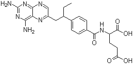 CAS 登录号：80576-83-6, 依达曲沙, N-(4-(1-((2,4-二氨基-6-蝶啶)甲基)丙基)苯甲酰)-L-谷氨酸