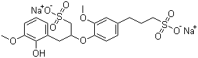 Sodium lignosulfonate molecular structure (CAS 8061-51-6)
