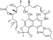 structure of CAS# 80621-81-4, 利福昔明