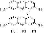 盐酸吖啶黄分子结构 (CAS 8063-24-9)