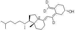 CAS 登录号：80666-48-4, 维他命 D3-[6,19,19]-d<sub>3</sub>