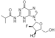structure of CAS# 80681-25-0, 2'-脱氧-2'-氟-N-异丁酰基鸟苷