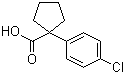 structure of CAS# 80789-69-1, 1-(4-氯苯基)-1-环戊烷甲酸
