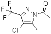 CAS # 808764-27-4, 1-Acetyl-4-chloro-5-methyl-3-(trifluoromethyl)-1H-pyrazole