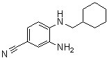 3-氨基-4-[(环己基甲基)氨基]苯甲腈分子结构 (CAS 809273-56-1)
