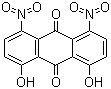 CAS # 81-55-0, 1,8-Dihydroxy-4,5-dinitroanthraquinone, 1,8-Dihydroxy-4,5-dinitroanthracene-9,10-dione