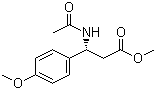 Methyl (R)-3-acetamido-3-(4-methoxyphenyl)propanoate molecular structure (CAS 810670-02-1)