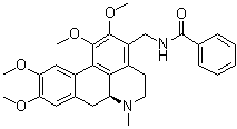 CAS # 81074-94-4, (S)-N-[(5,6,6a,7-Tetrahydro-1,2,9,10-tetramethoxy-6-methyl-4H-dibenzo[de,g]quinolin-3-yl)methyl]benzamide