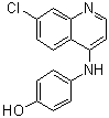 structure of CAS# 81099-86-7, 7-氯-4-(4-羟基苯胺基)喹啉