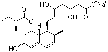 structure of CAS# 81131-70-6, Pravastatin sodium