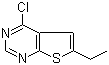 structure of CAS# 81136-42-7, 4-氯-6-乙基噻吩并[2,3-d]嘧啶