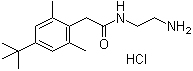 CAS 登录号：81201-80-1, N-(2-氨基乙基)-4-(1,1-二甲基乙基)-2,6-二甲基苯乙酰胺单盐酸盐
