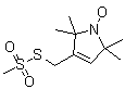 structure of CAS# 81213-52-7, (1-Oxyl-2,2,5,5-tetramethyl-delta3-pyrroline-3-methyl)methanethiosulfonate