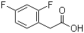 structure of CAS# 81228-09-3, 2,4-二氟苯乙酸