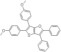 CAS # 81385-77-5, 5,6-Bis(4-methoxyphenyl)-2,3-diphenylthieno[3,2-b]furan
