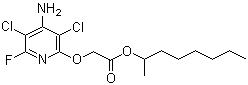 structure of CAS# 81406-37-3, 氟草烟 1-甲基庚基酯