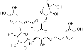 structure of CAS# 81525-13-5, 连翘脂苷 B