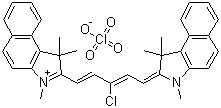 CAS 登录号：81628-44-6, 2-[(1E,3Z)-3-氯-5-(1,1,3-三甲基-1,3-二氢-2H-苯并[e]吲哚-2-亚基)-1,3-戊二烯基]-1,1,3-三甲基-1H-苯并[e]吲哚鎓高氯酸盐