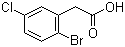 CAS # 81682-38-4, 2-Bromo-5-chlorophenylacetic acid