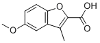 5-Methoxy-3-methyl-benzofuran-2-carboxylic acid molecular structure (CAS 81718-77-6)