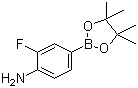 structure of CAS# 819058-34-9, 4-氨基-3-氟苯硼酸频那醇酯