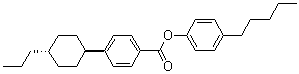 CAS 登录号：81929-40-0, 4-(反式-4-丙基环己基)苯甲酸 4-戊基苯基酯
