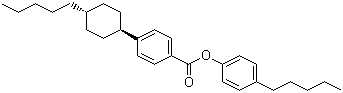 structure of CAS# 81929-44-4, 4-反式-(4-戊基环己基)苯甲酸对戊基苯酚酯