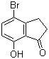 structure of CAS# 81945-13-3, 4-溴-2,3-二氢-7-羟基-1H-茚-1-酮