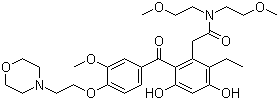 structure of CAS# 819812-04-9, 2-乙基-3,5-二羟基-N,N-双(2-甲氧基乙基)-6-[3-甲氧基-4-[2-(4-吗啉基)乙氧基]苯甲酰基]苯乙酰胺