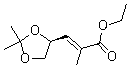 structure of CAS# 81997-76-4, (2E)-3-[(4S)-2,2-二甲基-1,3-二氧戊环-4-基]-2-甲基-2-丙烯酸乙酯