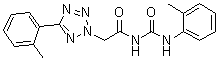 CAS 登录号：82004-91-9, 5-(2-甲基苯基)-N-[[(2-甲基苯基)氨基]羰基]-2H-四唑-2-乙酰胺