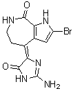 CAS 登录号：82005-12-7, (Z)-4-(2-氨基-1,5-二氢-5-氧代-4H-咪唑-4-亚基)-2-溴-4,5,6,7-四氢-吡咯并[2,3-c]氮杂卓-8(1H)-酮