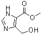 structure of CAS# 82032-43-7, 5-羟基甲基-1H-咪唑-4-羧酸甲酯