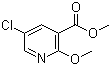 structure of CAS# 82060-51-3, 5-氯-2-甲氧基烟酸甲酯