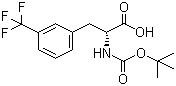 structure of CAS# 82317-82-6, Boc-D-3-三氟甲基苯丙氨酸