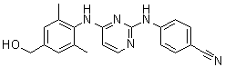 CAS 登录号：823786-21-6, 4-[[4-[[4-(羟基甲基)-2,6-二甲基苯基]氨基]-2-嘧啶基]氨基]苯甲腈