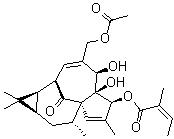 CAS 登录号：82425-35-2, 20-O-乙酰基巨大戟醇-3-当归酸酯