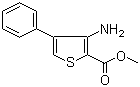 Methyl 3-amino-4-phenylthiophene-2-carboxylate molecular structure (CAS 82437-64-7)