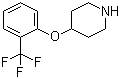 structure of CAS# 824390-04-7, 4-(2-三氟甲基苯氧基)哌啶