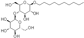structure of CAS# 82494-09-5, 1-O-癸基-beta-D-麦芽糖苷