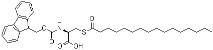 CAS # 824955-27-3, N-[(9H-Fluoren-9-ylmethoxy)carbonyl]-L-cysteine hexadecanoate (ester)