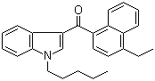 CAS 登录号：824960-64-7, 1-戊基-3-(4-乙基-1-萘甲酰基)吲哚