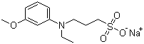 structure of CAS# 82611-88-9, N-乙基-N-(3-磺丙基)-3-甲氧基苯胺钠盐