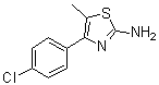 structure of CAS# 82632-77-7, 2-氨基-4-(4-氯苯基)-5-甲基噻唑