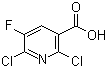 structure of CAS# 82671-06-5, 2,6-二氯-5-氟烟酸